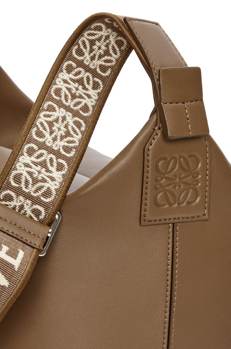 Cubi Crossbody bag in supple smooth calfskin and jacquard